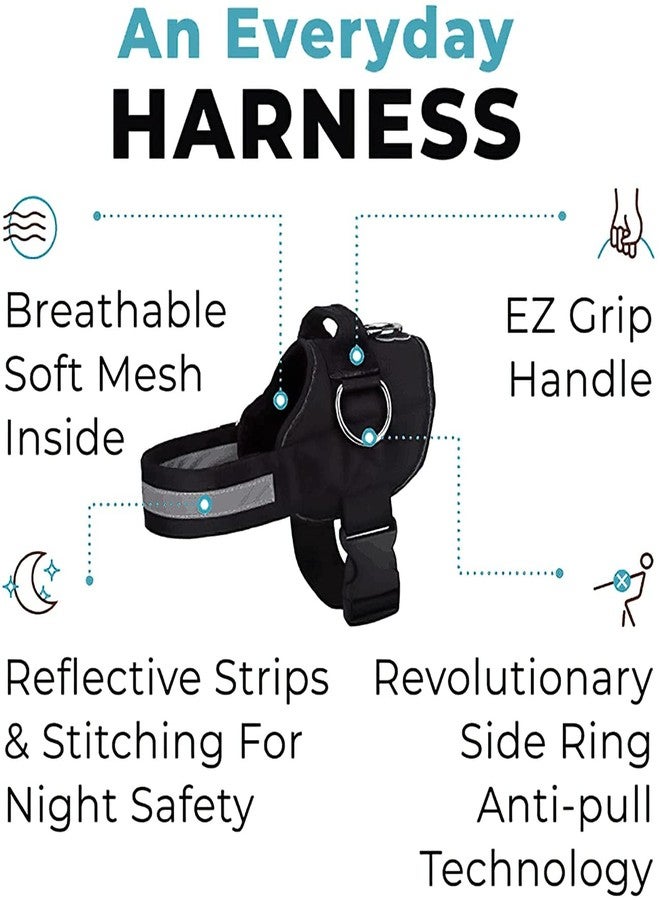 KIKA Dog Harness, No-Pull Reflective Dog Vest, Breathable Adjustable Pet Harness with Handle for Outdoor Walking - No More Pulling, Tugging or Choking,Black - Image 3